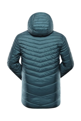 Blusão reversível com capuz - Branco e verde-escuro