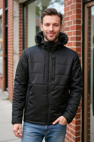 Blusão de esqui - Preto