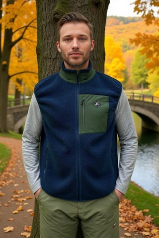 Colete polar - Azul-marinho