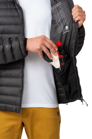 Casaco de escalada com capuz - Preto