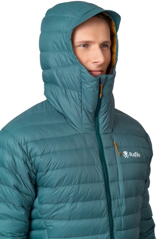 Casaco de escalada com capuz - Azul-pato