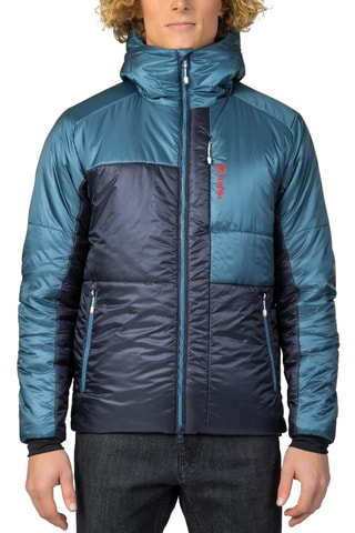 Casaco de escalada com capuz - Azul-pato