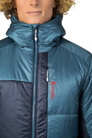 Casaco de escalada com capuz - Azul-pato