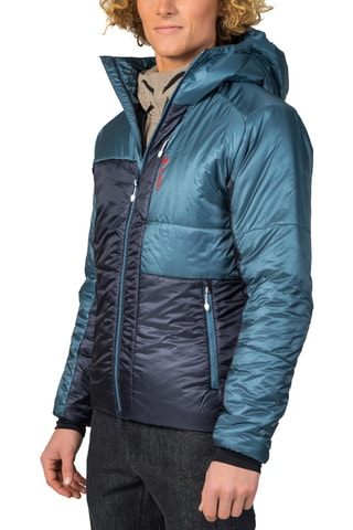 Casaco de escalada com capuz - Azul-pato