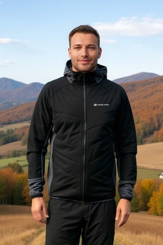 Casaco - Preto e cinzento