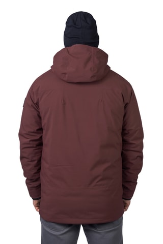 Corta-vento com capuz - Grená escuro