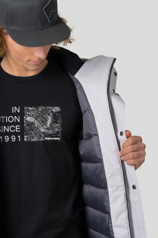 Parca com capuz - Azul-claro