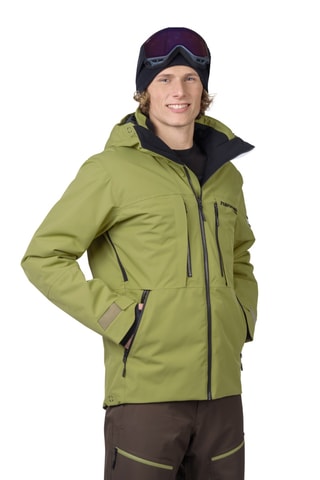 Casaco de esqui com capuz - Caqui