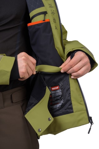 Casaco de esqui com capuz - Caqui