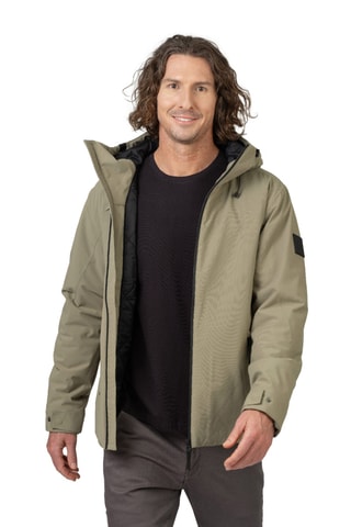 Casaco de trekking com capuz - Caqui