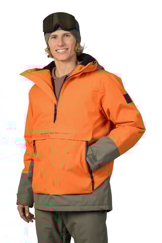 Casaco de esqui com capuz - Verde-azeitona