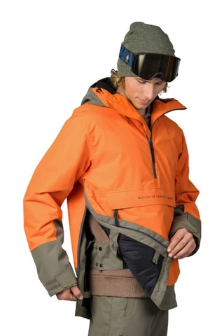 Casaco de esqui com capuz - Verde-azeitona