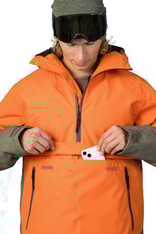 Casaco de esqui com capuz - Verde-azeitona