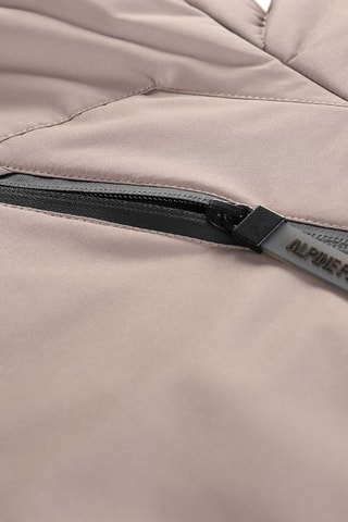 Casaco com capuz em pelo - Bege