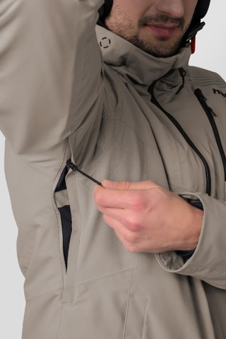 Casaco de esqui com capuz - Bege