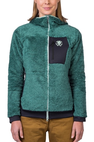 Sweat polaire à capuche - Vert clair