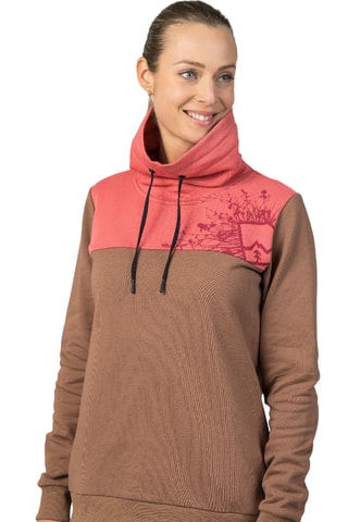 Sweat - Marron clair et corail
