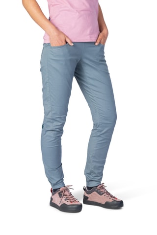 Pantalon straight taille haute - Bleu
