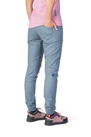 Pantalon straight taille haute - Bleu