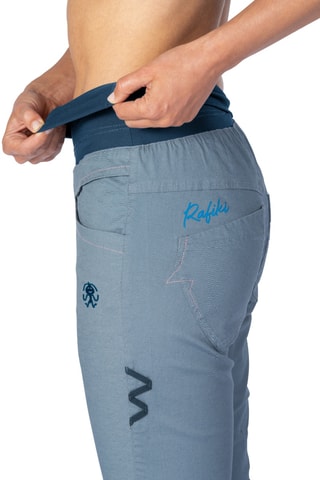 Pantalon straight taille haute - Bleu