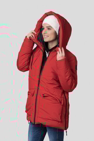 Blusão com capuz - Vermelho