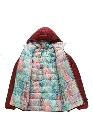 Blusão reversível com capuz - Bordô