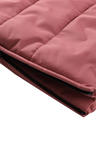 Colete acolchoado comprido - Rosa