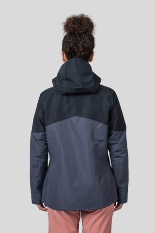 Casaco com capuz - Antracite e azul