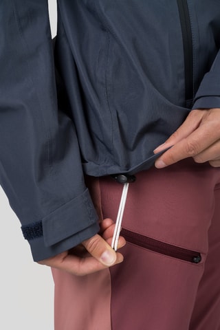 Casaco com capuz - Antracite e azul