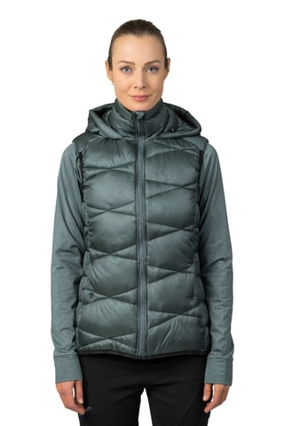 Colete acolchoado de caminhada - Verde-escuro