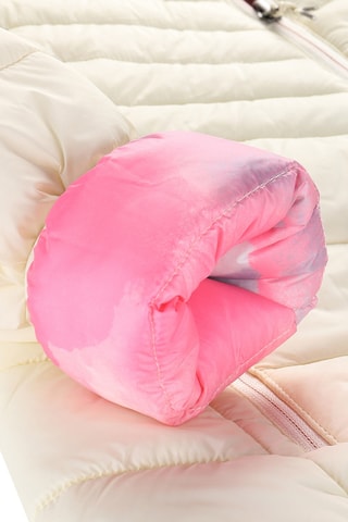 Blusão reversível - Salmão e branco