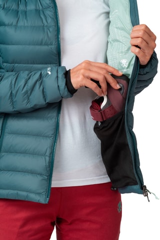 Casaco polar com capuz - Azul-pato