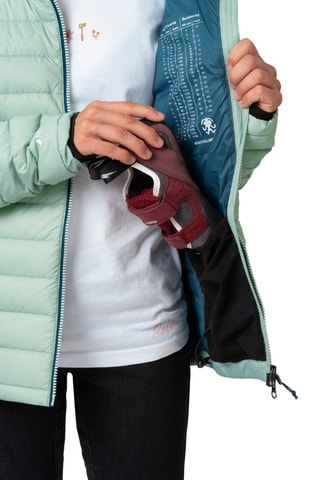  Casaco polar com capuz - Verde-água