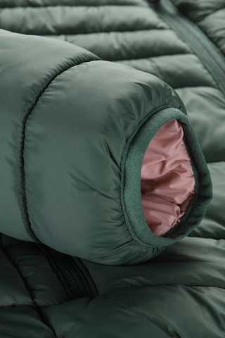 Blusão reversível com capuz - Verde-escuro