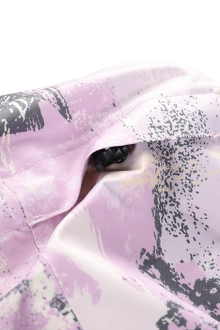 Casaco de esqui com capuz - Malva e cinzento