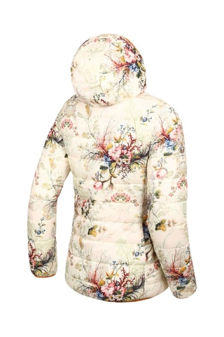 Blusão reversível com capuz - Branco e laranja