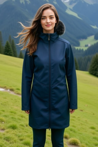 Sobretudo SoftShell - Azul-pato