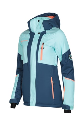 Coupe-vent à capuche - Bleu cobalt et turquoise