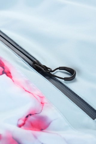 Casaco de esqui tie and dye - Azul-celeste e branco