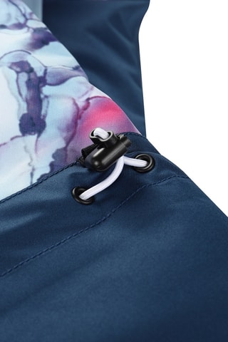 Casaco de esqui tie and dye - Azul-celeste e branco