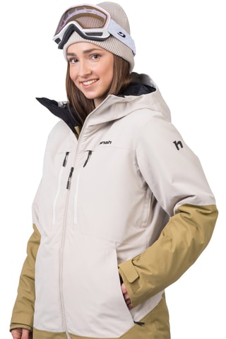 Casaco de esqui com capuz - Cinzento-claro