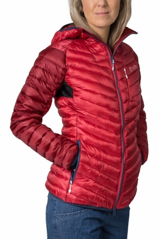 Casaco de escalada com capuz - Vermelho