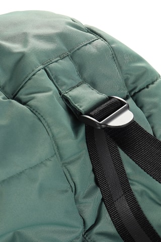 Casaco com capuz em pelo - Verde-azeitona