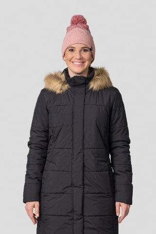 Blusão comprido com capuz - Preto