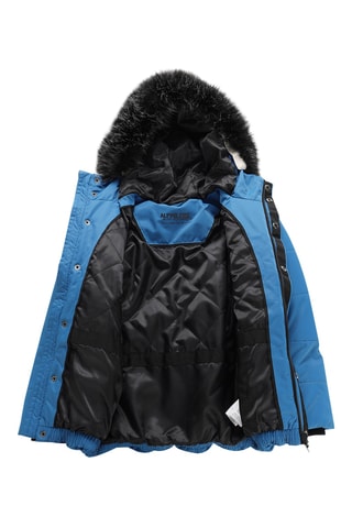 Casaco com capuz - Azul-cobalto