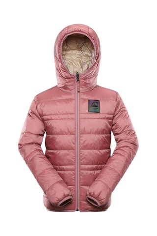 Blusão reversível com capuz - Rosa