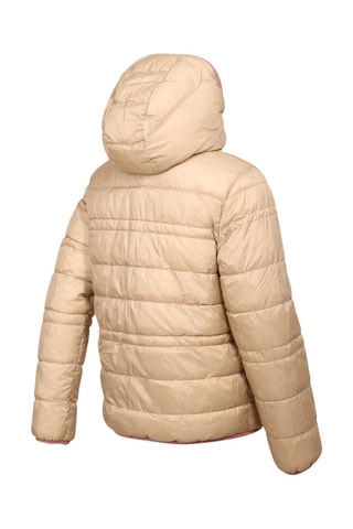 Blusão reversível com capuz - Rosa