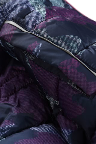 Blusão reversível com capuz - Malva