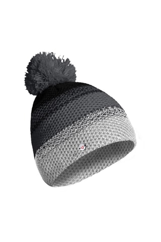 Gorro com pompom - Cinzento