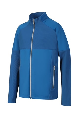 Casaco bi-matéria - Azul-cobalto